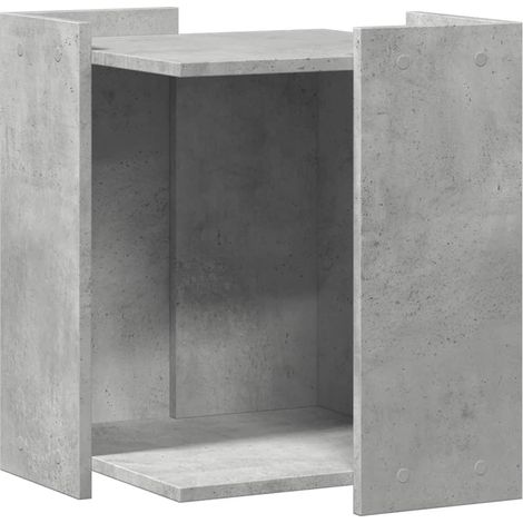 Caja de arena para gatos de madera de ingeniería gris 020043321 (1/5)