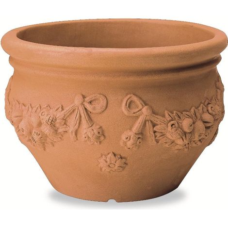 Cache Pot Festonato in resina Anticato