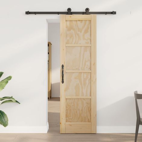 vidaXL Sliding Door ORKDAL Natural 61 x 198.5 cm Solid Pine Wood