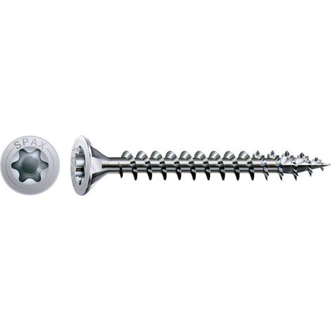Vis SPAX WIROX Torx - Ø4 x 15 mm - Tête fraisée - Filetage Total Boite de 1000 - 1191010400155