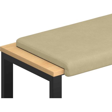 Cuscino per panchina corduroy Grigio Verde Profondità 35 cm vidaXL (1/5)