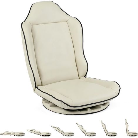 COSTWAY Chaise de Sol Pliable, Fauteuil de Sol Charge 150 kg (1/5)
