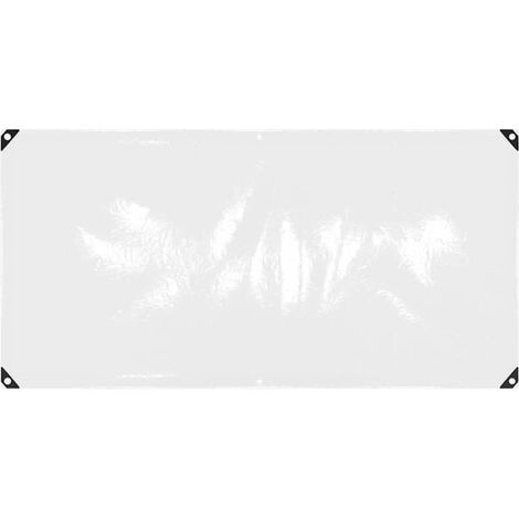 Bâche en PVC transparent perforée, 1 x 2 mètres (1/5)