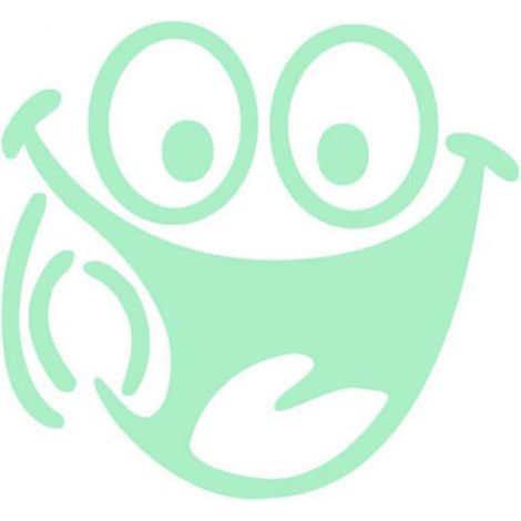 Sticker mural lumineux visage souriant pour chambre ou salon, décor de chambre (1/5)