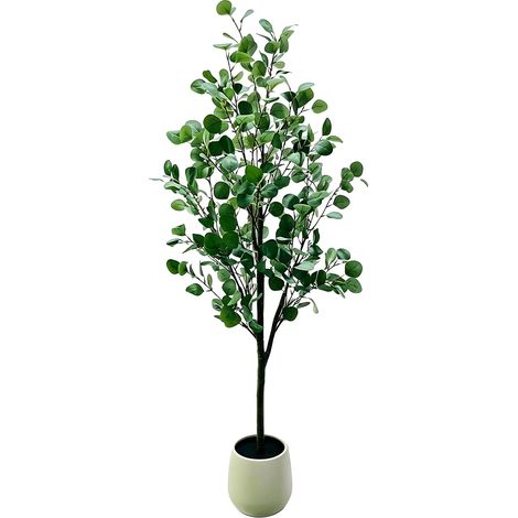 Pianta artificiale, aspetto realistico, facile da montare, eucalipto 150 cm (1/2)