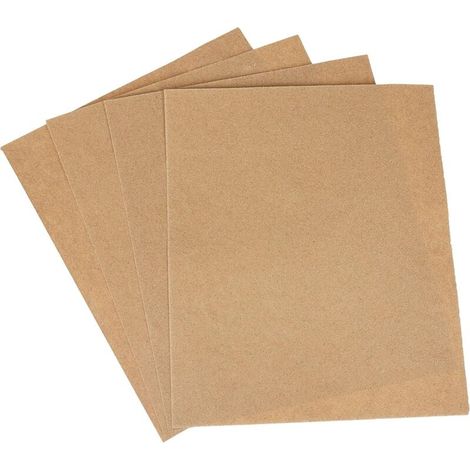 Crezuo 4-Blatt Schleifpapier mittlere Körnung