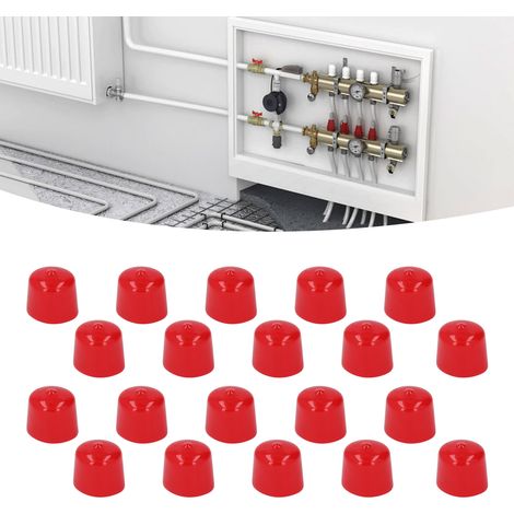 20 manchons de protection pour vis, manchons en plastique, capuchons de protection en PVC, 20 mm (1/5)