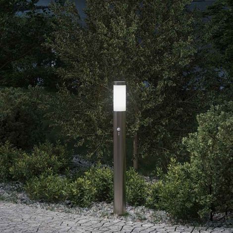 vidaXL Bollard Light with Sensor 80 cm Stainless Steel IP44 (1/5)