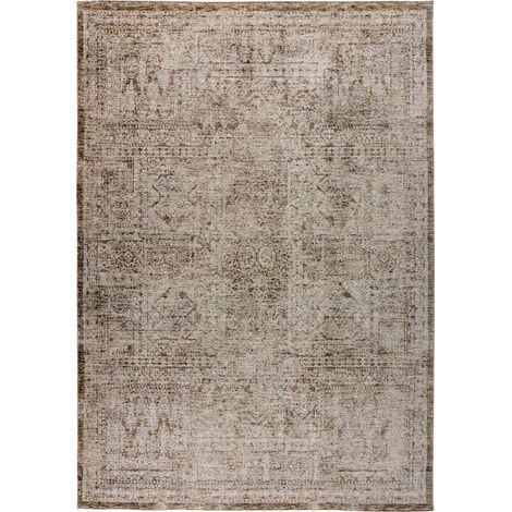 Tapis crème effet 3d relief chic en polyester - 150 x 80 cm (1/5)