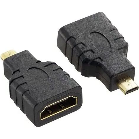 Techly Micro D HDMI - HDMI M/F Micro HDMI D Schwarz