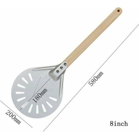 Pelle A Pizza - Manche Long - Perforée - Diamètres 7 Pouces 8 Pouces 9 Pouces - Pour Four À Pizza Professionnel - 1 Pièce (1/5)