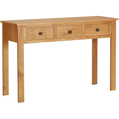 vidaXL Tocador madera maciza de roble 110x40x75 cm (1/5)