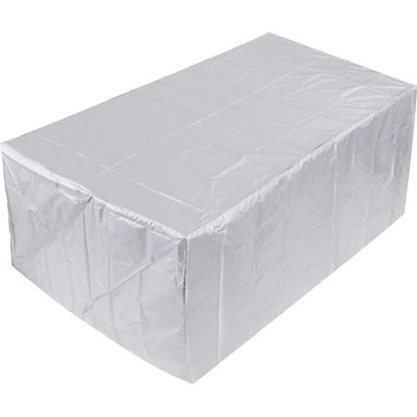 Housses de Meubles de Patio Coupe-Vent, Housses de Meubles de Jardin en Tissu Oxford 210D imperméable, Housses de Protection pour canapé de Chaise de Table d'extérieur(Silver,215X135X75cm) (1/4)