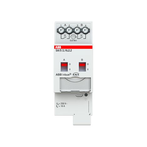 ACTIONNEUR DE COMMUTATION POUR DOMOTIQUE KNX SA/S2.16.2.2 ABB 2CDG110261R0011 (1/3)