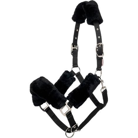 1 Licol Cheval Doublure Polaire Réglable Fermetures Métal Équitation