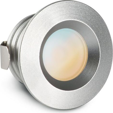 Einbaustrahler Mini flach Torino 3W IP44 durchverbindbar - Lichtfarbe: CCT 2700K-5500K - Farbe: silber (1/5)