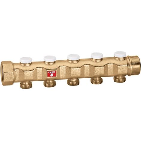 Collecteur de refoulement complet avec coudes de réglage 8 sorties Caleffi 663180  8