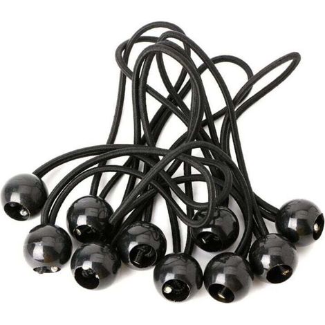 30 Pièces Cordon Élastique, Cordon Élastique pour Bâche, Cordon Élastique, Cordon Élastique pour Pavillon, Bâche, Camping, Tente, Harnais d'Extension de Rideaux (200mm) (1/4)