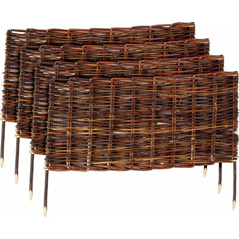 Willow Garden Border, Flexible Wicker Bed Edging (1/5)