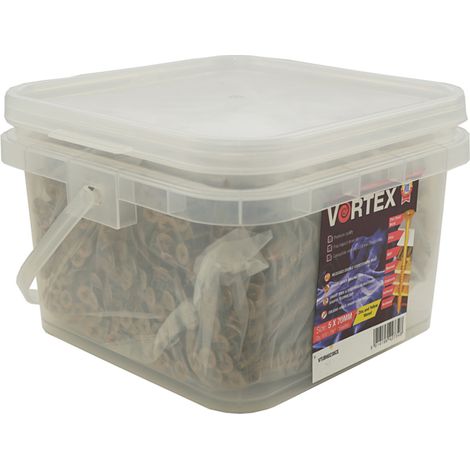Vortex Woodscrews CE 4.0 x 70mm - Tub of 1000 - Box of 2 (1/2)