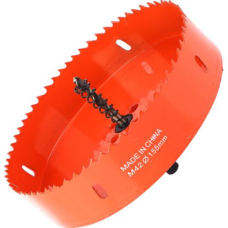 Scie cloche bimétallique M42, foret scie cloche pour tôle, bois et plastique (155 mm) (1/5)