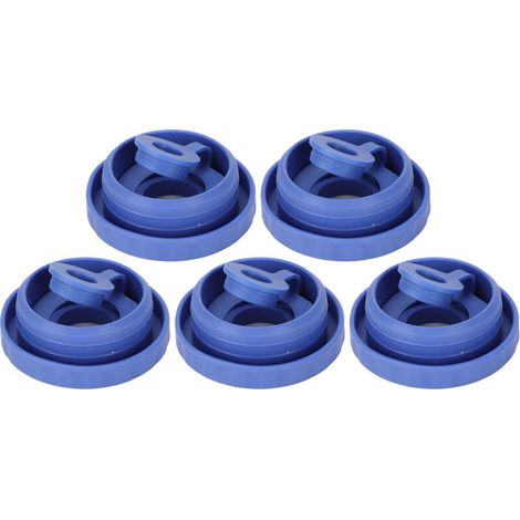 5 Pièces Bouchon de Cruche Réutilisable 5 Gallons en Silicone avec Trou pour Fontaines à Eau Type B (1/5)