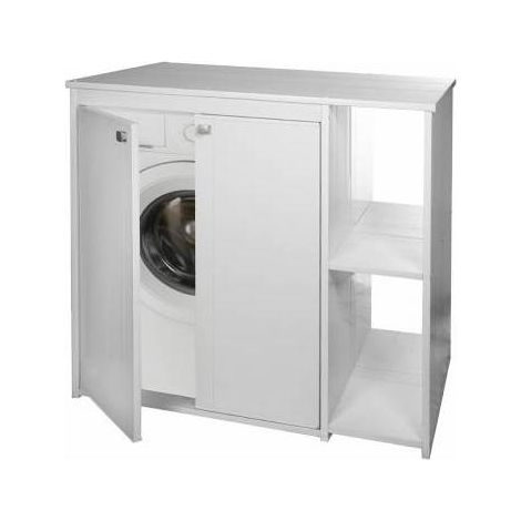 MOBILE COPRILAVATRICE IN PVC C/ANTE E RIPIANI Misura: 60 x 94,5 x H. 94 cm