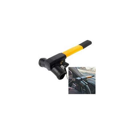 Canne Antivol Voiture Verrouillage de Volant Barre de Volant Antivol de Sécurité Universelle Voiture Rétractable T-Lock, A
