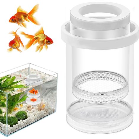 Boîte d'élevage de Poissons d'aquarium, séparateur de Vie pour bébé pour Outils d'aquarium, boîte d'élevage de crevettes Fournitures boîte d'élevage Produits d'isolation en Plastique Convient aux (1/5)