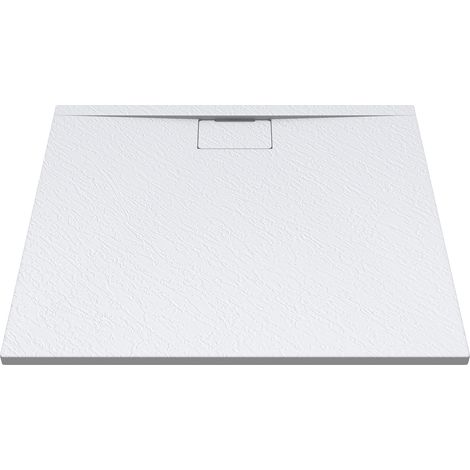 Mai & Mai Duschtasse Duschwanne aus Mineralguss BxTxH: 90x100x3 cm Mineralgusswanne in Weiß DIN-Anschlüsse inkl. Ablaufgarnitur Geoma07