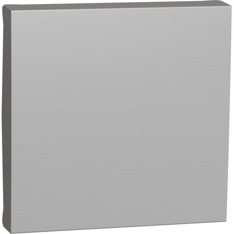 Couvercle large Schneider Serie New Unica Aluminium (1/2)
