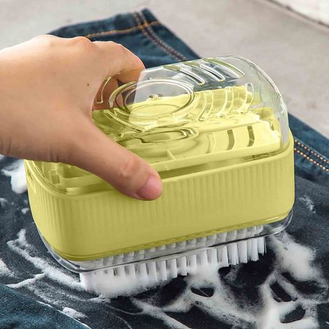 Boîte À Savon Avec Brosse - Support De Rangement Rotatif Pour Savon - En Polypropylène - Usage Domestique - 1 Pièce (1/5)