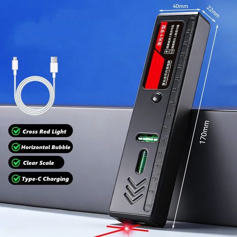 Niveau laser vert professionnel, niveau de haute précision avec base magnétique puissante et réticule niveau laser rouge portable. (1/5)