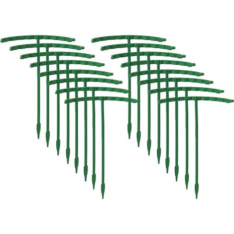 (14 cm - 16 pièces) Support à plantes en plastique, support pour fleurs, serres, compositions florales, outils de jardinage (1/4)