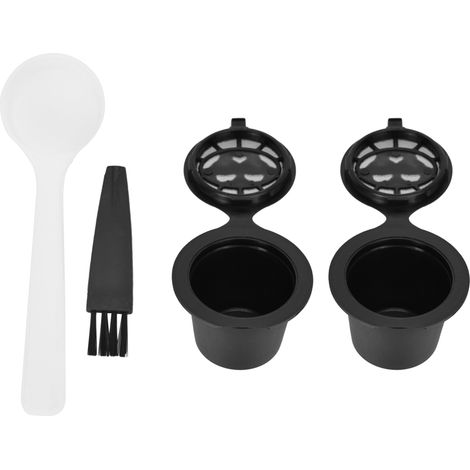 Capsules De Café Réutilisables - Filtre En Acier Inoxydable - Pour Machine À Espresso Domestique - Lot De 2 (1/5)