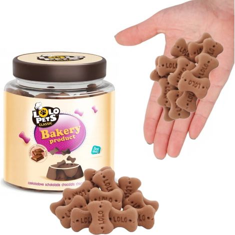 Biscotti da addestramento senza zucchero, una coccola per cani, Chocolate Lolo Pets S 210g