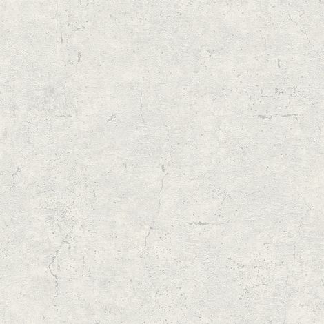 Papiers peints intissés idéal pour chambre d'adulte et couloir | Papier peint uni gris papier peint effet béton | Tapisserie moderne pour salon - 10,05 x 0,53 m (1/5)