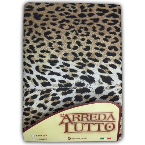 Tex family Telo ARREDO COPRITUTTO Gran Foulard COPRILETTO COPRIDIVANO Tessuto MACULATO Leopardato Sexi (2 Piazze) (1/2)