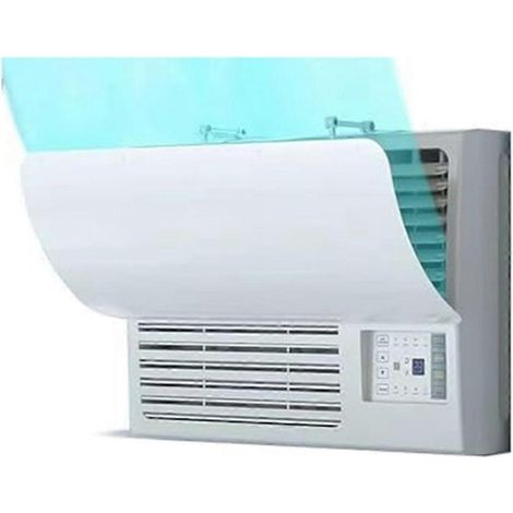 Pare-brise universel pour climatiseur de fenêtre - Déflecteur pour climatiseur de pièce - Empêche le soufflage direct d'air froid (1/5)