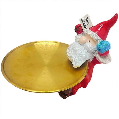 Weihnachtstablett, Bonboniere, Weihnachtsmannfiguren, kleine Schmuckschale, Heimdekoration, Weihnachtsleckereien, Kekse, Nüsse, Snacks (1/5)