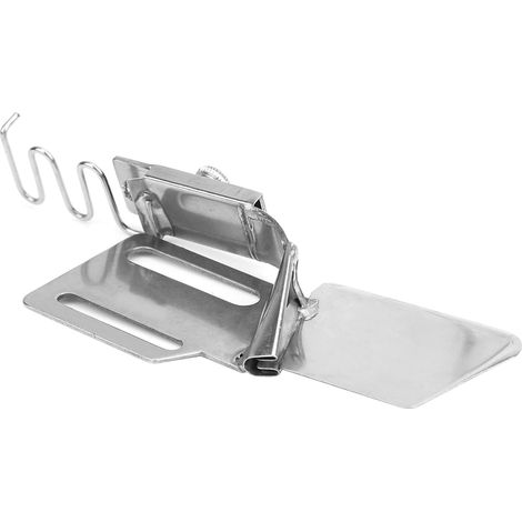 Rouleau à ourlet élastique, accessoire de machine à coudre à une aiguille en métal réglable (entrée de 19 mm).