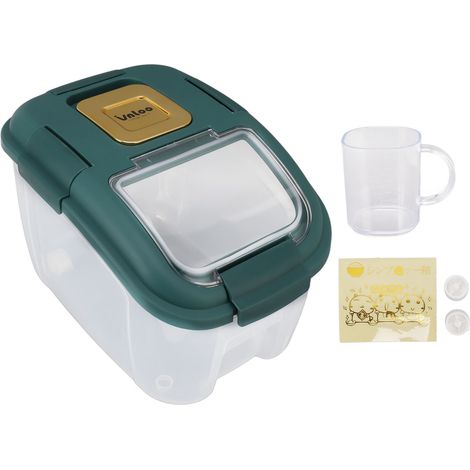 Boîte de Rangement pour Riz 5KG avec Couvercle Transparent Anti-Insectes - Grande Capacité, Fermeture Hermétique, Conteneur Alimentaire Écologique pour Cuisine (1/5)