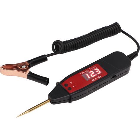 Stylo Testeur de Circuit électrique de Voiture, Affichage Numérique LCD, Détecteur de Sonde de Tension DC3 36V, Entretien Universel (1/5)
