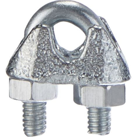 Lot de 30 Serre-câbles étrier acier zingue pour Câble D 3/4 mm (1/5)
