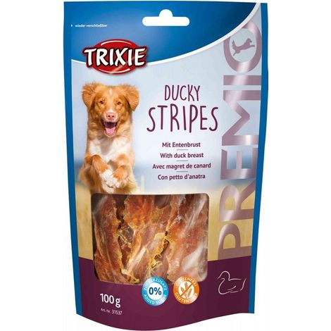 Snack per cani Ducky Stripes Light Duck Fillet Trixie PREMIO 100g