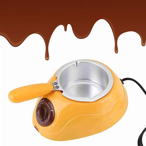Set de Pot de Fondue Électrique Mini - Machine à Chocolat Réglable DIY pour Desserts (1/5)
