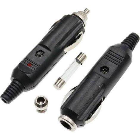 Allume-Cigare Voiture - Prise Éclairée En Bakélite - Compatible 12 V - 1 Pièce