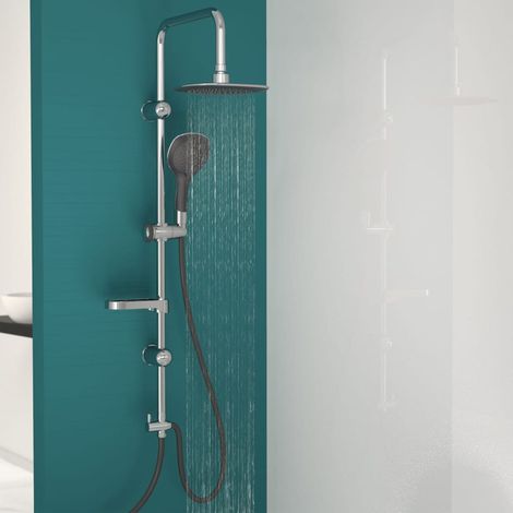 Ensemble de douche DUSCHTRAUM chrome et noir EISL (1/4)