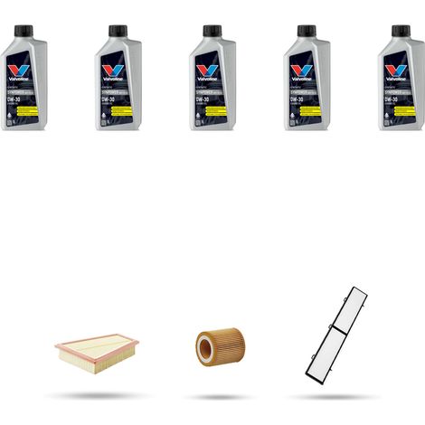 Kit tagliando 3 FILTRI e 5L OLIO compatibile con Bmw x1 (E84) 16i 105kw 2013 (1/5)