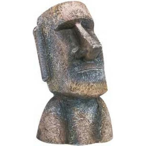 Décoration aquarium Moai ile de Paques Flamingo